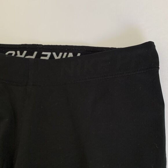 NIKE Pro Training Tights Dri-FIT Women S Black Running Workout Gym Athletic 27" - Picture 3 of 11